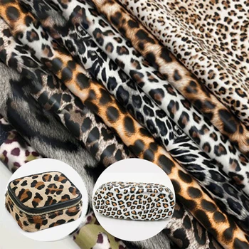 

PU Leather Fabric Leopard Print Synthetic Leather DIY Sofa Luggage Bag Clothing Sewing Decor Leatherette Faux Leather Fabric