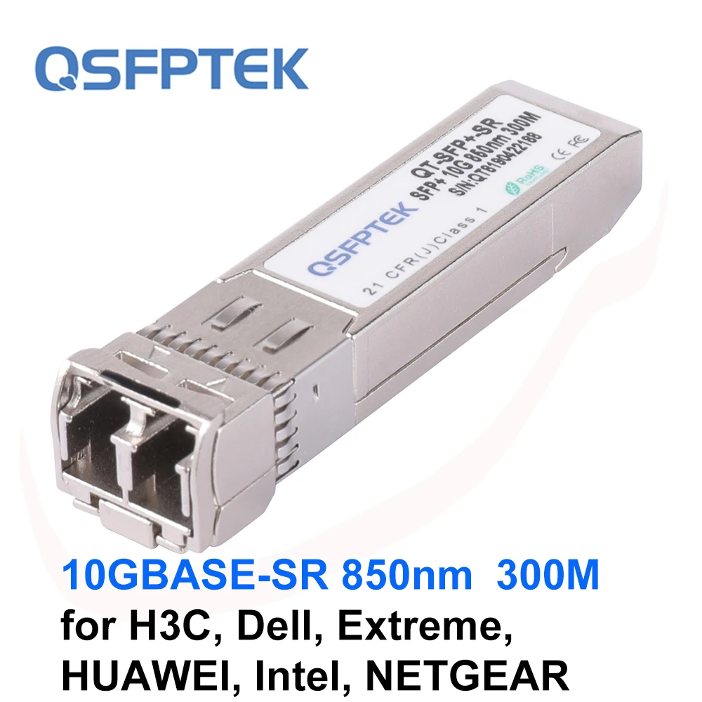 10GBASE-SR SFP + 850nm 300m многомодовый DDM LC модуль приемопередатчика для H3C Dell Extreme HUAWEI Intel