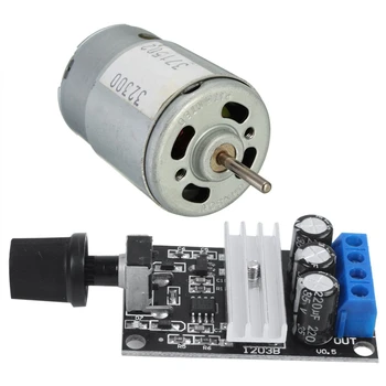 

HOT DC3-12V Large Torque JOHN-SON380 Motor Super Model & PWM DC Motor Speed Controller Module Switch Control