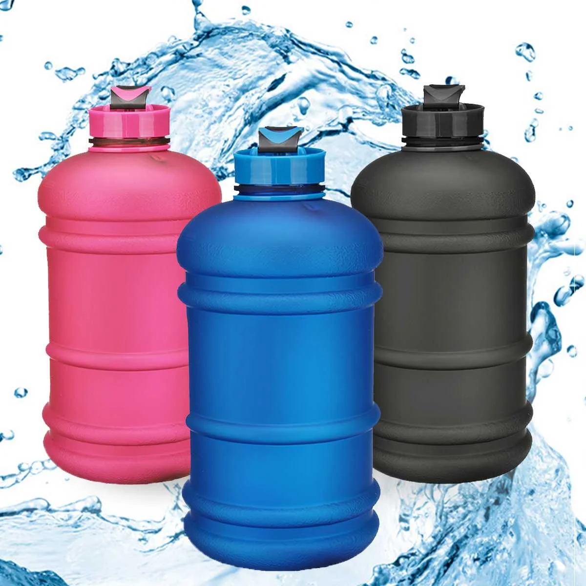 Пластиковые бутылки для воды с широким горлышком, большая емкость, BPA тренировочная бутылка для питьевой воды botella de agua