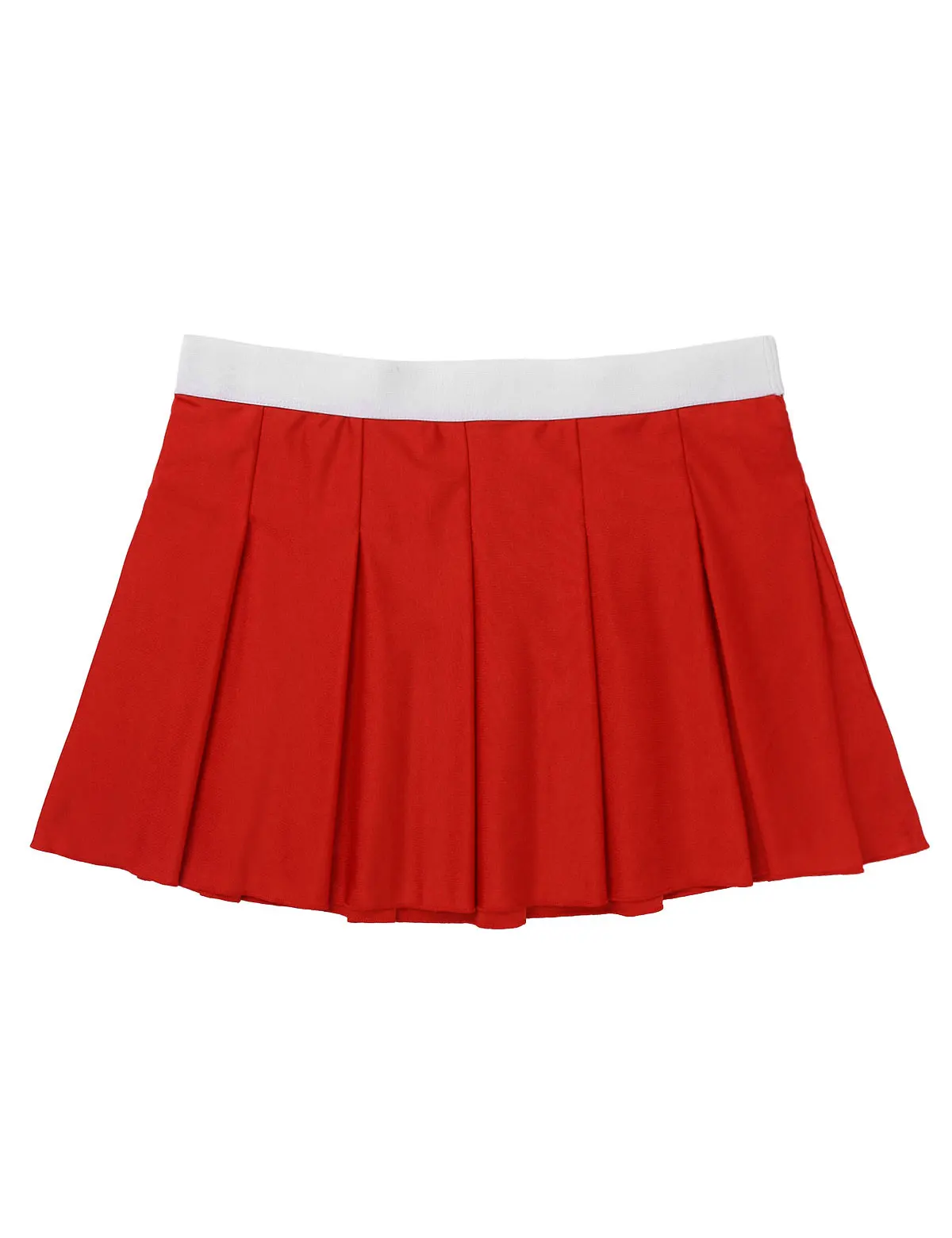 Womens Cheerleader Costume Cheerleading Crop Top with Mini Pleated Skirt Schoolgirl Cheerleader Dancewear Cosplay Sports Uniform