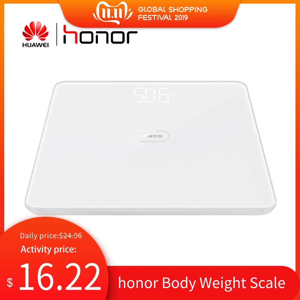 

HUAWEI honor Body Weight Scale honor Portable Digital Body Scale LED Display Bathroom Body Weighting Tool For Home