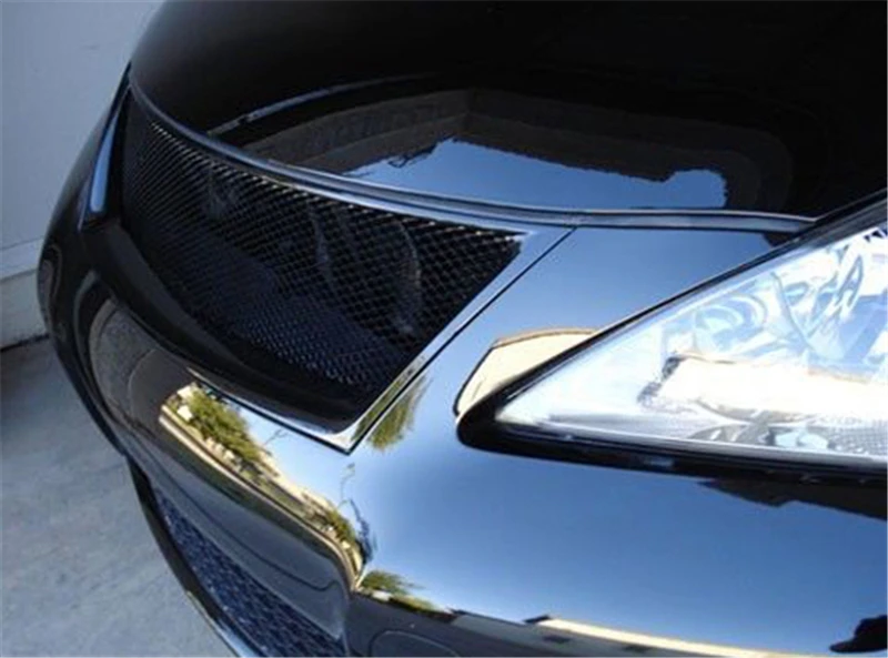 Подходит для гоночных грилей LEXUS IS F, 2008, 09, От 10 до 13 лет, углеродное волокно, Refitt, передняя, Центральная, гоночная решетка, крышка, аксессуары