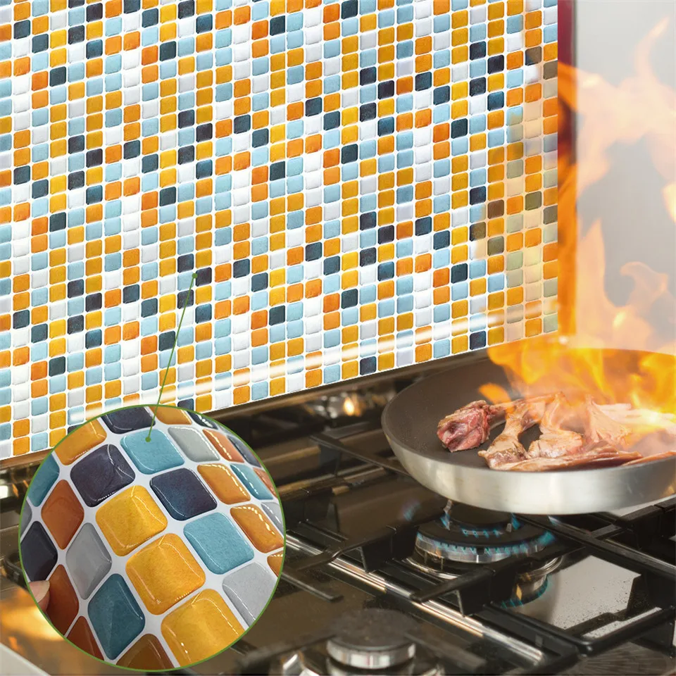 3D Мозаика украшение для ресторана плитка наклейка ванная комната кухня Backsplash