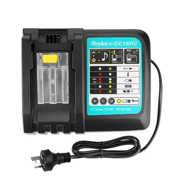

14.4-18V Lithium Li-Ion Universal Rechargeable Battery Charger Power Tool For Makita DC18RCT Charging Station