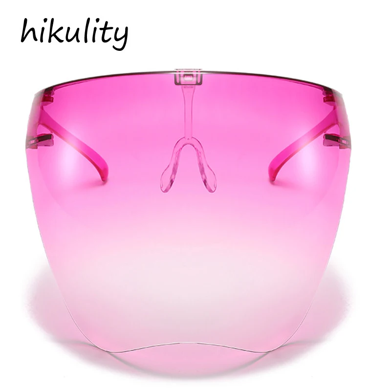 big frame sunglasses Super Big One Piece Face Mask For Women And Men New Fashion Unique Oversized Party Eyewear Female Sexy Cool Gradient Sun Glasses rectangle sunglasses Sunglasses