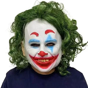 

2019 Joker Origin Movie Horror Mask Cosplay Clown Joaquin Phoenix Arthur Fleck Scary Latex Masks Helmet Halloween Party Props