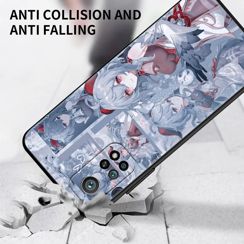 Case For Poco X3 NFC M3 Pro M3 F3 F1 Capa for Mi Note 10 Pro Lite Caso For Xiaomi CC9 Pro A3 A2 Lite Genshin Impact Anime
