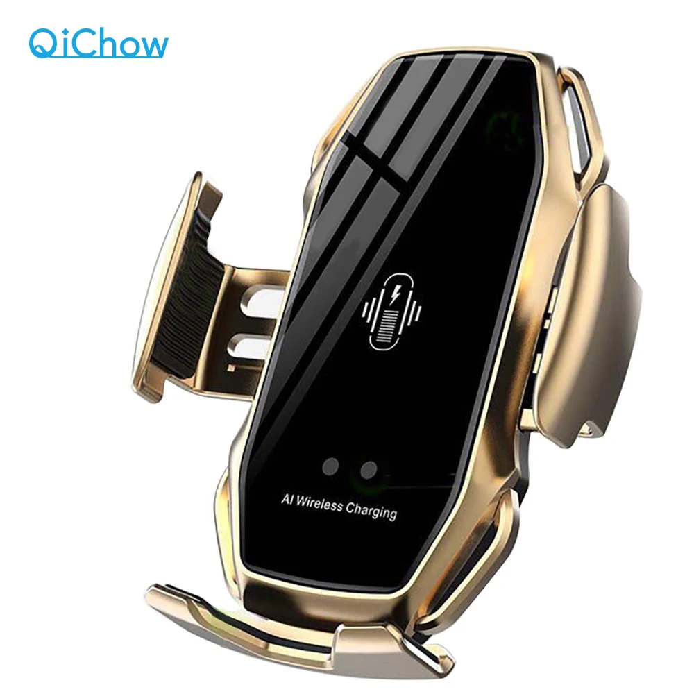 mobile stand for home Qi Wireless Phone Charger S5 Automatic Clamping Fast Charging Phone Holder Mount in Car for iPhone xr Huawei Samsung Smart Phone best phone stand