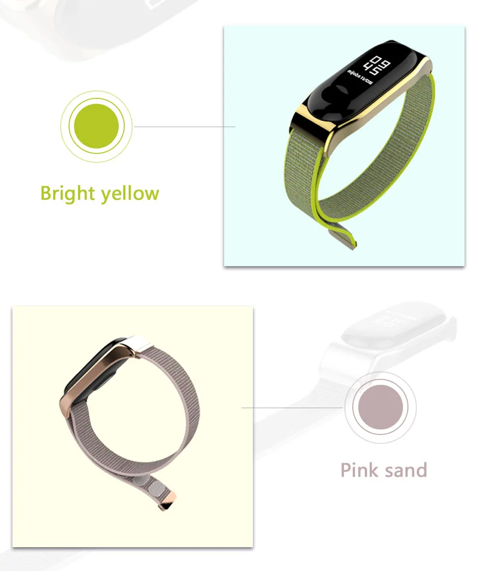 Браслет mi jobs mi Band 4 Nyion с петлей на спине, аксессуары для Xiaomi mi Band 4 3, браслет на запястье, Смарт-часы, браслет mi band 4 3, ремешок