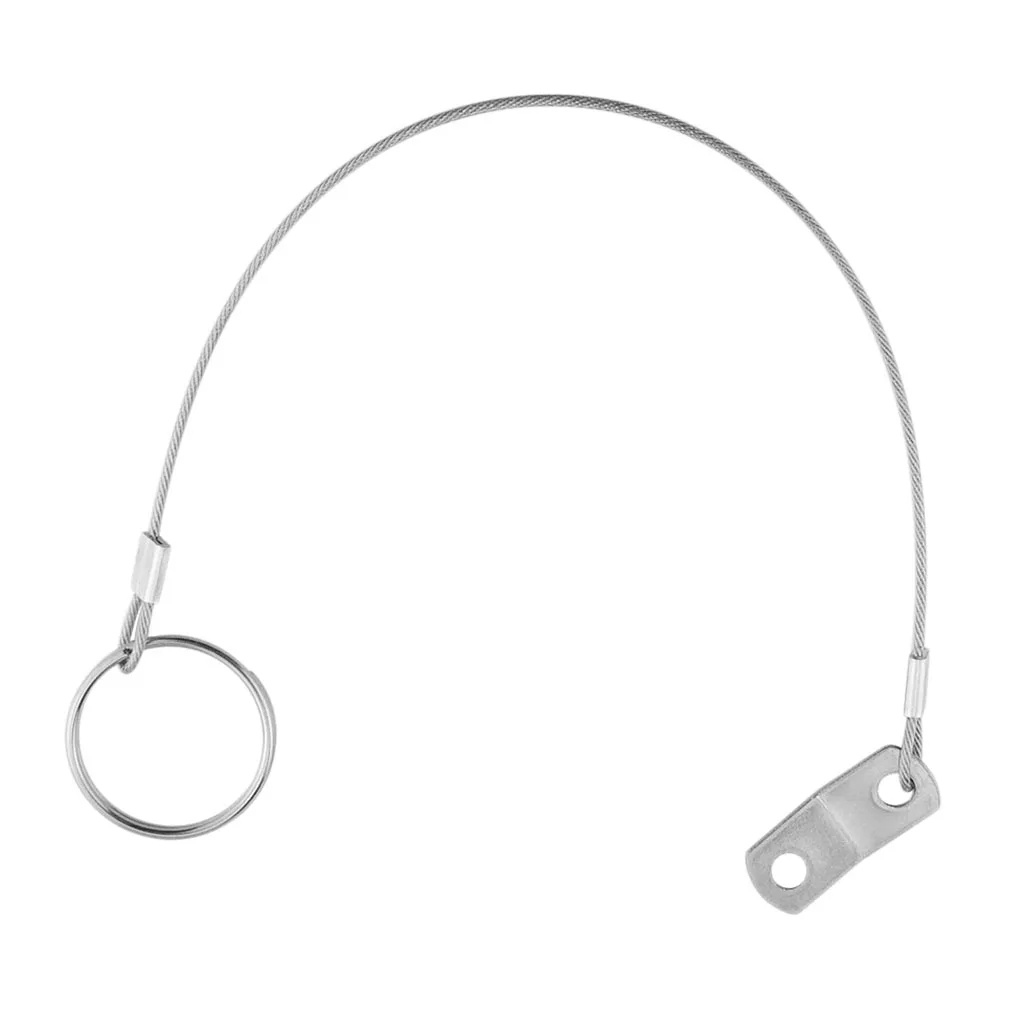 316 Stainless Steel Quick Release Pin Lanyard for Boat Deck Hinge 300mm