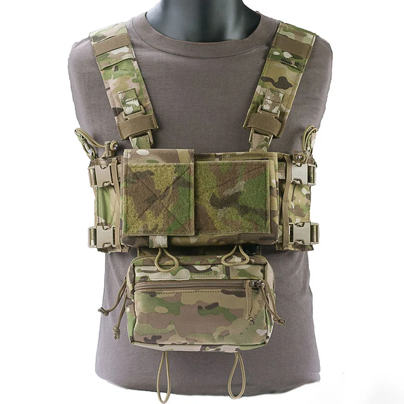 

ByGuan Tactical MK3D3 Belly Bag With Large Full Set Of Original Ribbon Tactical MK4 Tactical Chest Hanging