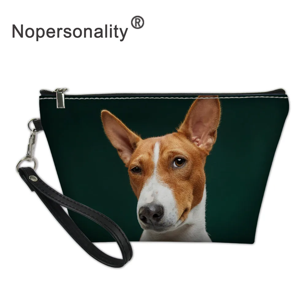 Nopersonality Basenji Dog Printed Make Up Bags for Women Cute Small Travel Cosmetic Bag Waterproof Mini Wash Toiletry | Багаж и сумки