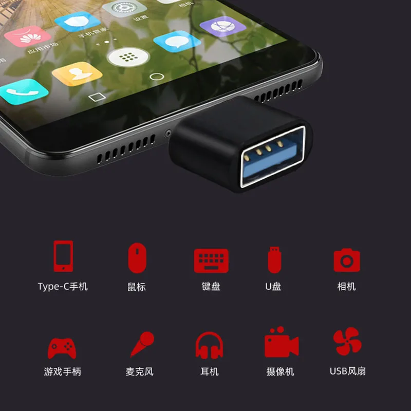 100 шт usb type C OTG адаптер USB C Male-Micro usb-кабель 10 см конвертеры для Macbook samsung S10 huawei USB для type-c OTG Полезная дешевая цена