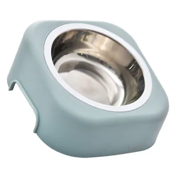 

1 Set of Pet Stilt Metal Bowl Cat Neck Protection Drink Water Bowl Food Bowl