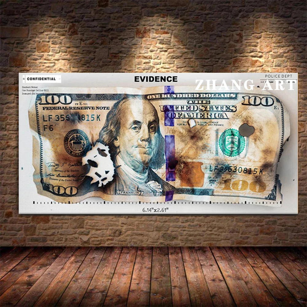 American Paper Ticket Dollar Poster Cool Style Picture Canvas Painting Print Cuadros Wall Art Modern Home Room Decor Frameless American Paper Ticket Dollar Poster Cool Style Picture Canvas Painting Print Cuadros Wall Art Modern Home Room Decor Frameless