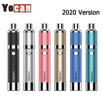 

Original Yocan Magneto Kit 2020 Version wax pen vaporizer 1100mAh Battery 25w Magnetic Connect Electronic Cigarette Vape
