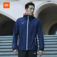 Xiaomi мужская непромокаемая Спортивная повседневная куртка ветрозащитная и непромокаемая дышащая прямая и Тонкая Повседневная куртка с капюшоном