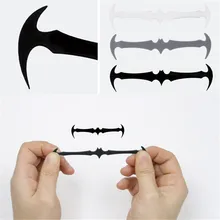 6 см 16 шт. без галстука летучая мышь шнурки для детей и взрослых эластичные силиконовые шнурки для обуви без застежки спортивные туфли со шнурками