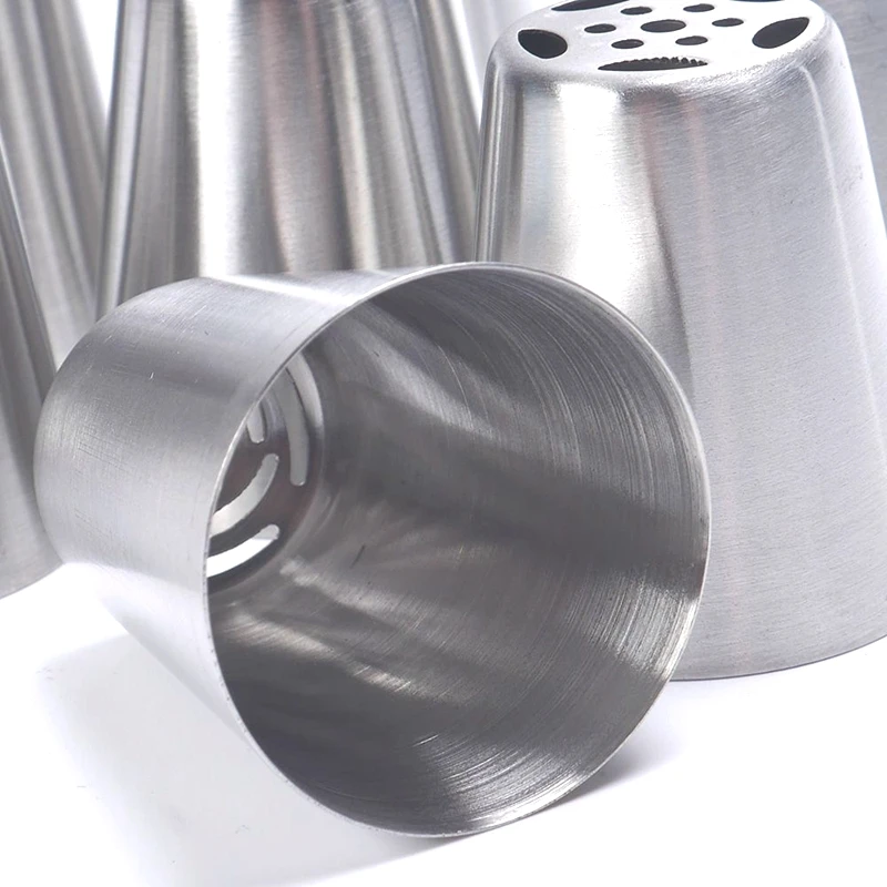 7PCS Stainless Steel Russian Tulip Icing Piping Cake Nozzles Pastry Decoration Tips Cake Decorating Tools Bakeware