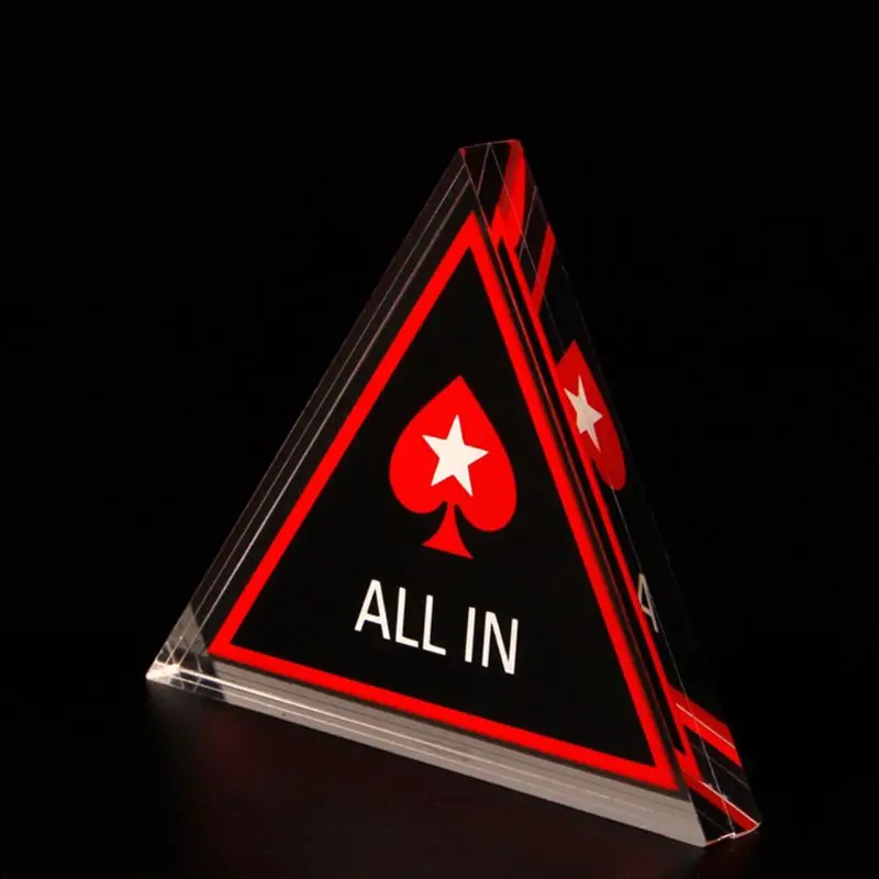 Акриловый техасский холдем покер чип все в треугольнике покер карты защита казино