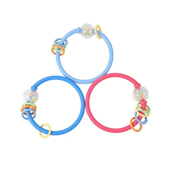 

Infant Educational Rattle Children Early Education Plastic Hand-cranking Circle Bell Toy