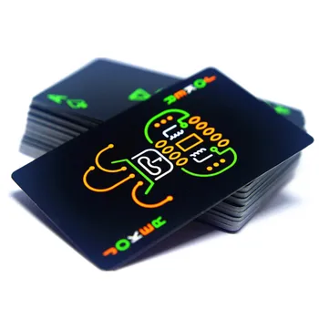 

High Quality Interesting Fluorescent Black Night Game Card Game Bright Night Game Card Game Special Poker Equipment Party Toy kk