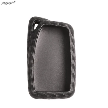 Keyforkess Car Styling Cover chiave in Silicone al carbonio per Lexus NX GS RX IS ES GX LX RC 200 250 350 LS 450H 300H custodia in fibra Fob automatica - Jingyuqin Car Styling Cover chiave in Silicone al carbonio per Lexus NX GS RX IS