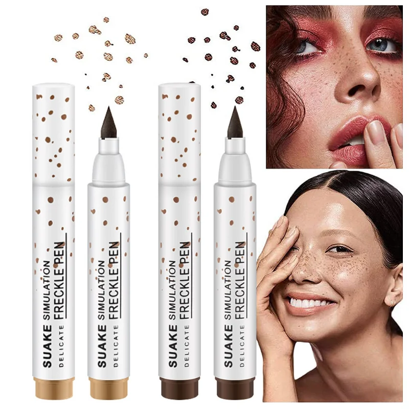 

Natural Lifelike Freckle Pen Soft Brown Freckles Pen Makeup Waterproof Dot Spot Pen Create The Most Effortless Sunkissed Look