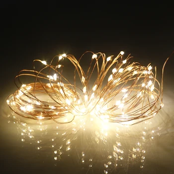 

10M Wire 100 LEDs String Light Waterproof USB Copper for Fairy Room Christmas Decoration Lights Garden Courtyard String Light
