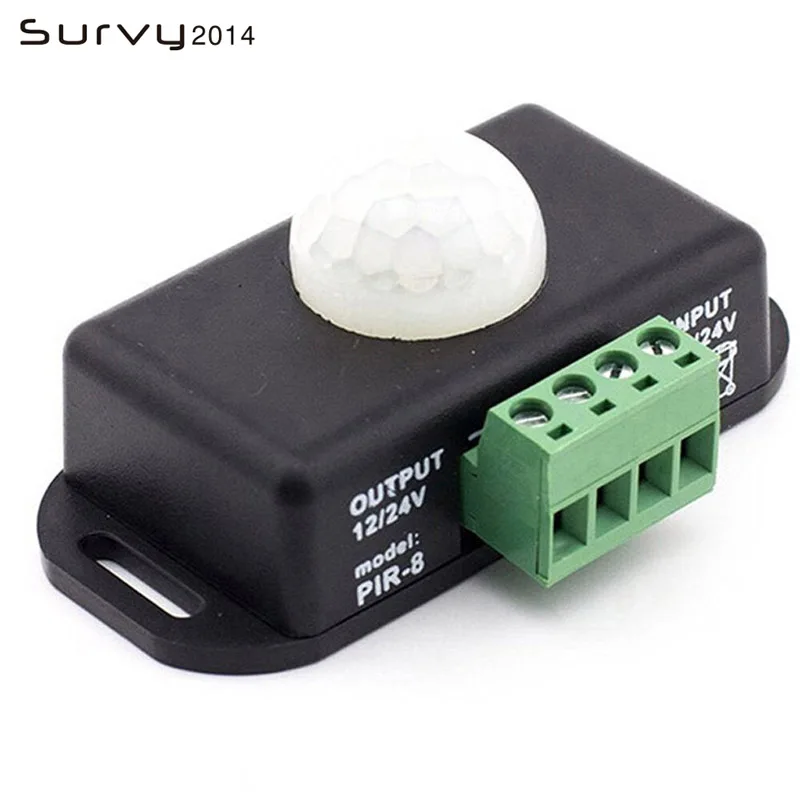 8A DC12V 24V автоматической регулировки движения PIR Сенсор переключатель ИК