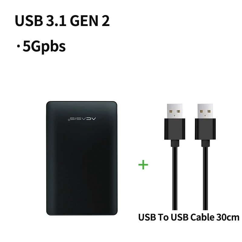 Acasis HDD чехол 2,5 SATA для USB 3,0 жесткий диск Корпус для SSD диск HDD Box Тип C 3,1 чехол HD внешний HDD корпус - Цвет: USB 3.1 Model