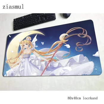 

sailor moon mousepad 80x40cm 3d Computer mouse mat gamer gamepad pc cute gaming mousemat desk pad office padmouse