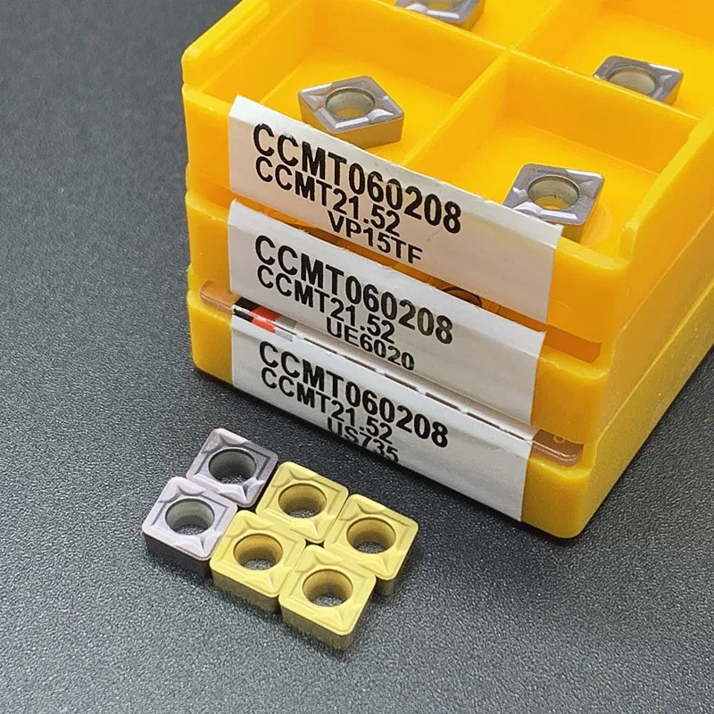 CCMT060204/08 VP15TF/US735/UE6020 carbide insert metal lathe tools Internal turning tool CNC turning insert lathe tools bison lathe chucks