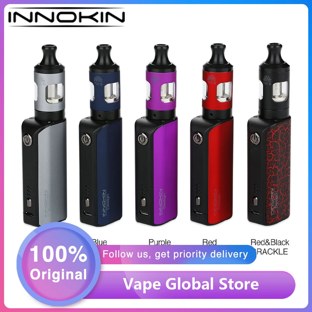 Оригинальный Innokin EZ.WATT VW стартовый набор с 1500 мАч бокс мод батарея и 2 мл Призма T20S