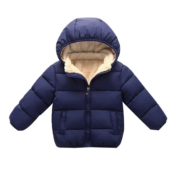 

Fleece Winter Parkas Kids Jackets For Girls Boys Warm Thick Velvet hoodies Children's Coat Baby Outerwear Infant Overcoat