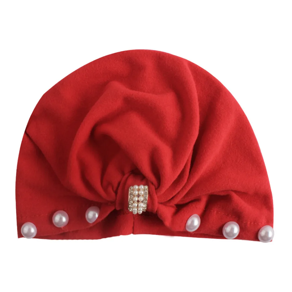 Шапка для новорожденных мальчиков и девочек, однотонная вязаная шляпа с бантом тюрбан для малышей, реквизит для фотосессии, зимняя детская шапка, хлопковая шапочка для сна для маленьких девочек