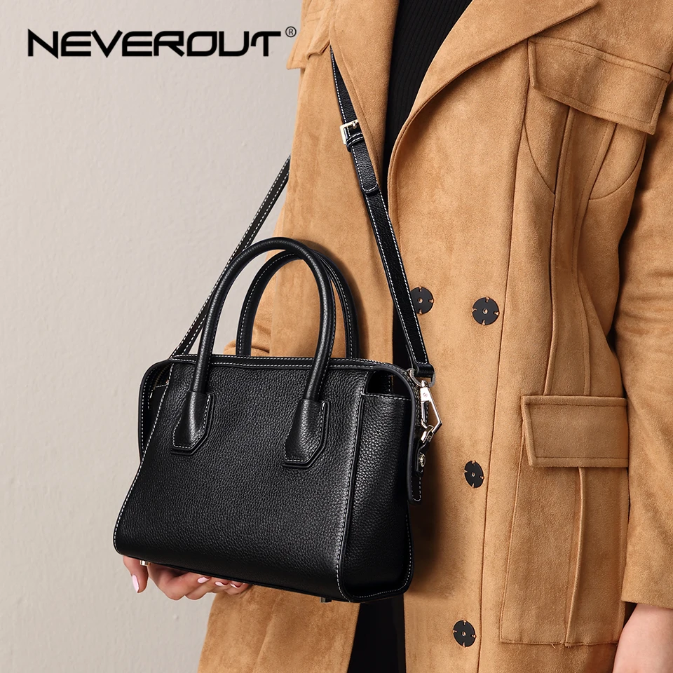 Маленькая сумка NEVEROUT из натуральной/натуральной кожи женская высокого качества
