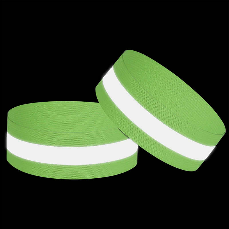 Description Picture 2 of itemCycling Reflective Strips 2pcs Running Fishing Warning Bike Safety Night Bicycle Bind Pants Hand Leg Strap Wrist Reflective Tape