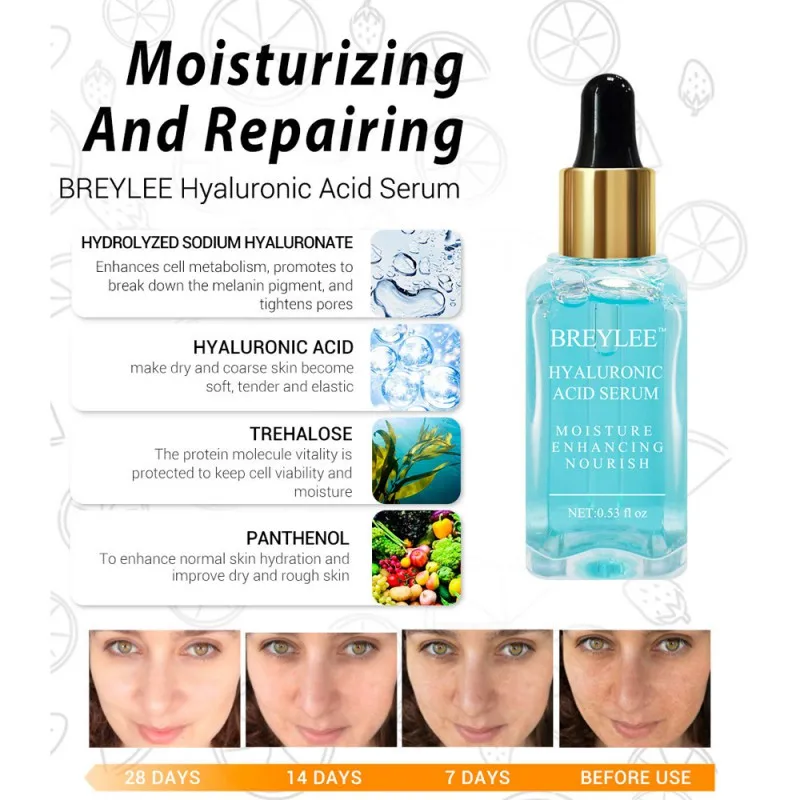 Сыворотка для лица с гиалуроновой кислотой, питательная Витамин С ретинол, устойчивое восстановление, Успокаивающая эссенция, средства для ухода за кожей лица