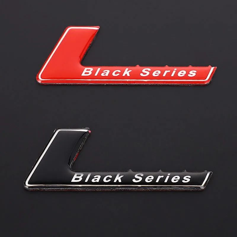 

3D Metal Car Sticker Emblem Badge Decals Black Series Logo Sticker for Mercedes SLS AMG W204 W203 W211 W207 W219 C63 Car Styling
