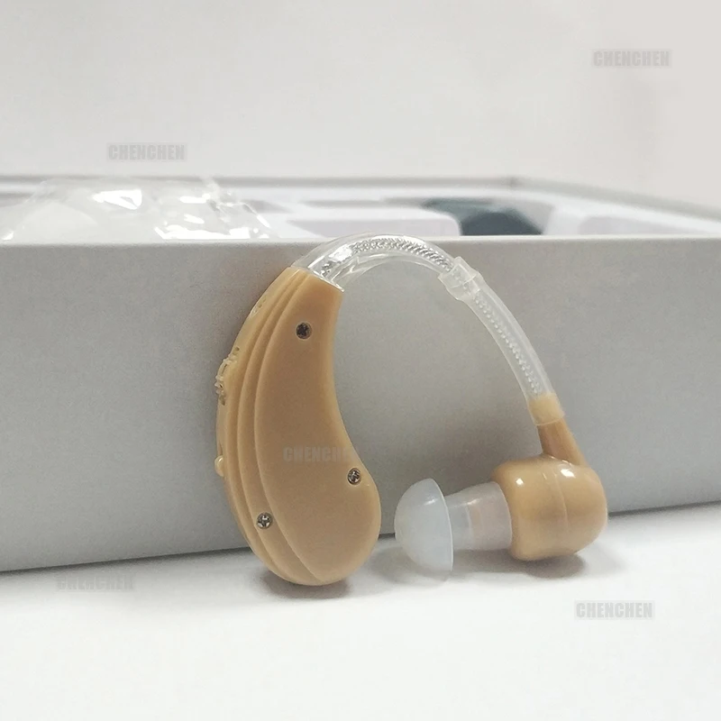 Беспроводной BTE слуховой аппарат перезаряжаемый усилитель звука наушники для пожилых людей Потеря слуха Жесткий цвет слуховой кожи audifino