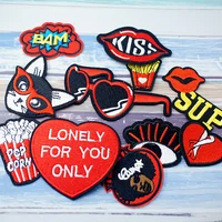 Buy Cute Guitar Music Kiss Patches for T-Shirt: Iron-On Embroidery Appliques for Child Kids' Clothes, Jeans, Stickers, Badges - DOG LOVE - Online - Image 4