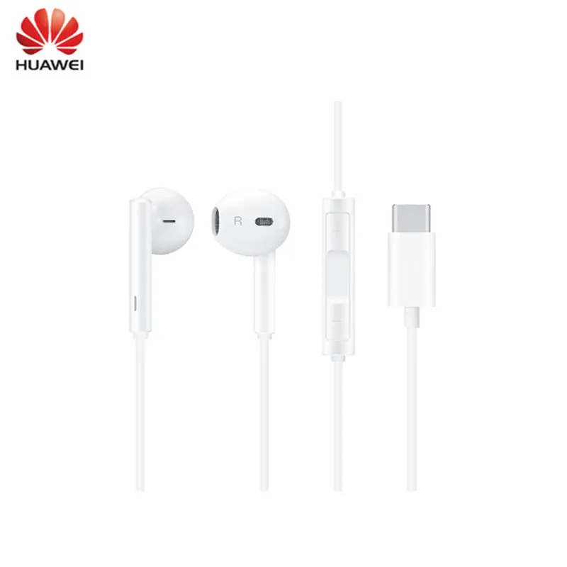 

Original HUAWEI Earphone USB Type-C In Ear Hearphone CM33 Headset With Mic Volume For HUAWEI Mate 10Pro 20 X RS Note 10P20 30