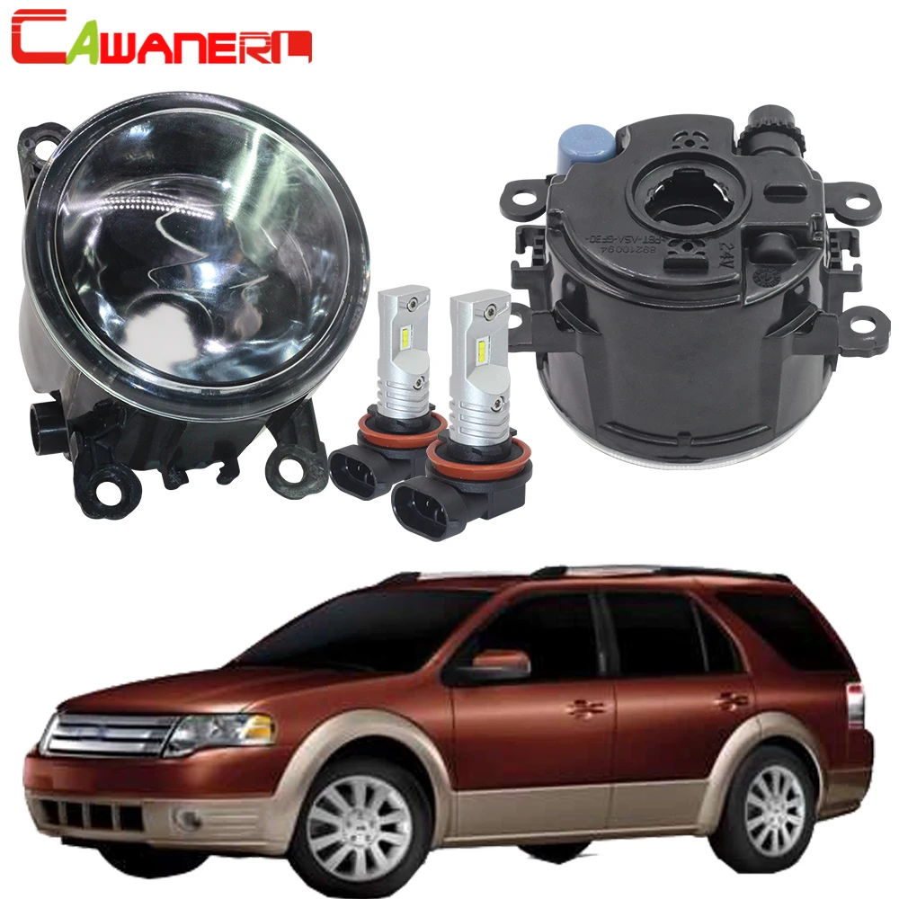 

Cawanerl для 2008 2009 Ford Taurus X 3.5L V6 автомобильный Стайлинг противотумансветильник фары абажур + H11 Светодиодный/галогенная лампа DRL 12 В Высокая яркость