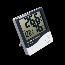 1 шт. Измеритель температуры и влажности монитор ЖК-цифровой термометр гигрометр метр w/проводной внешний Датчик Тестер метеостанция