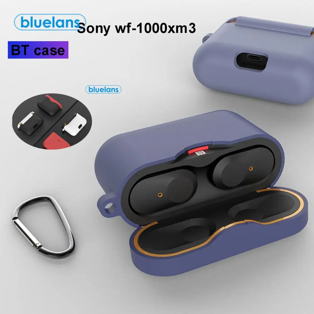 Чехол для SONY WF-1000XM3 аксессуары наушников зарядный бокс чехол WF 1000 XM3 мягкий из ТПУ