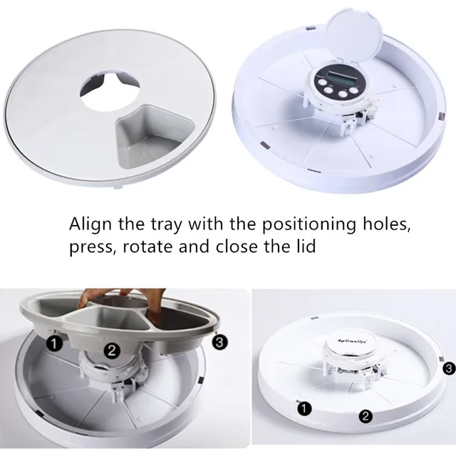 Automatic Pets Feeder Bowl Dry Food Dispenser Storing Dog Feed With Voice Remind 5