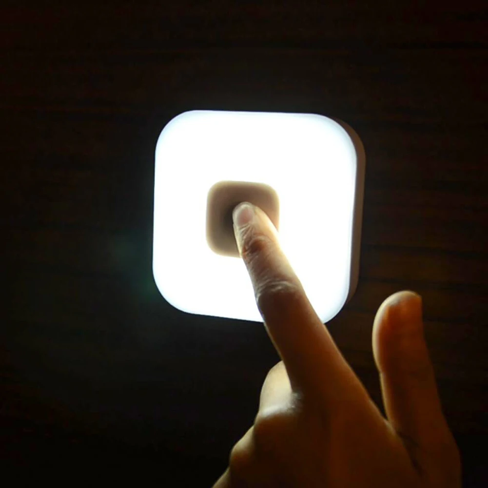 

Under Cabinet Dimmable Cordless Stick On USB Rechargeable Closet Bedroom Night Lamp ABS Touch Wardrobe Tap Lights Dorm 8 LED