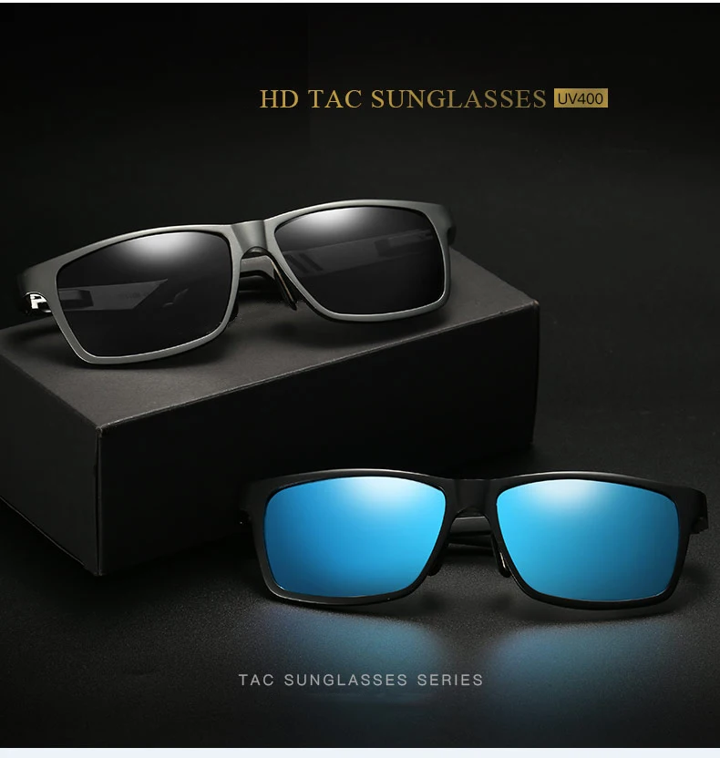 

YUNSIYIXING polarized sunglasses men Aluminum Magnesium Frame Retro glasses for men UV400 Mirror Driving Brand Designer for 2020